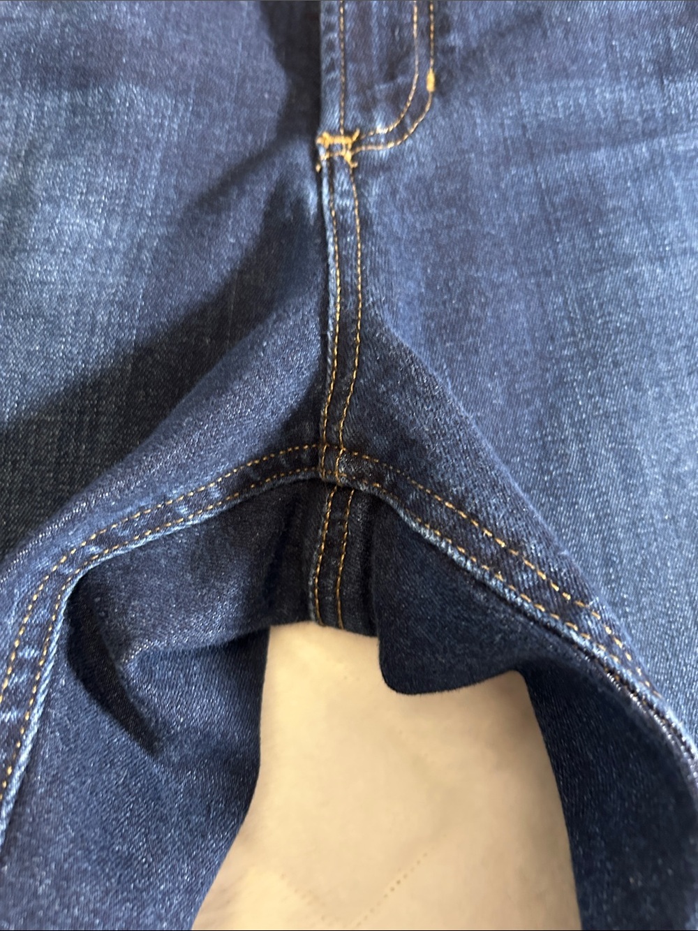 L.L. Bean Womens BeanFlex Dark Blue Straight Jeans size 14 - Picture 4 of 6